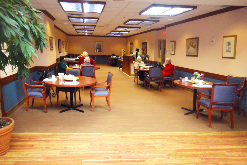 Rubber Flooring in Affordable Senior Housing Mondo